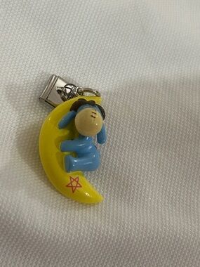 Disney Eeyore add a charm Sitting on Yellow Crescent Moon